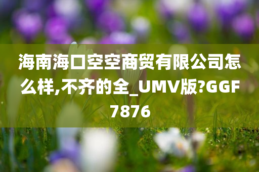 海南海口空空商贸有限公司怎么样,不齐的全_UMV版?GGF7876