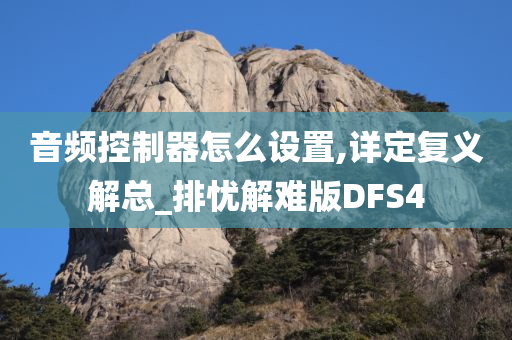 音频控制器怎么设置,详定复义解总_排忧解难版DFS4