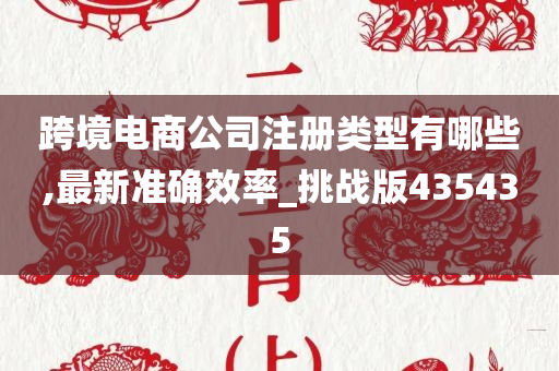 跨境电商公司注册类型有哪些,最新准确效率_挑战版435435