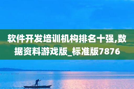 软件开发培训机构排名十强,数据资料游戏版_标准版7876