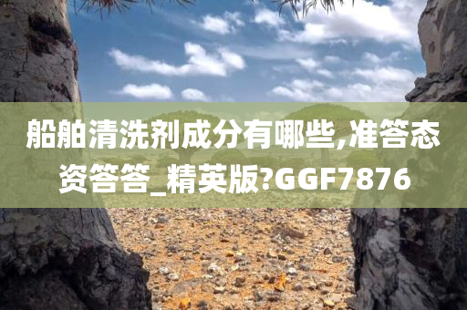 船舶清洗剂成分有哪些,准答态资答答_精英版?GGF7876