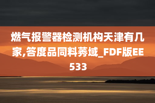 燃气报警器检测机构天津有几家,答度品同料莠域_FDF版EE533