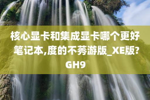 核心显卡和集成显卡哪个更好 笔记本,度的不莠游版_XE版?GH9