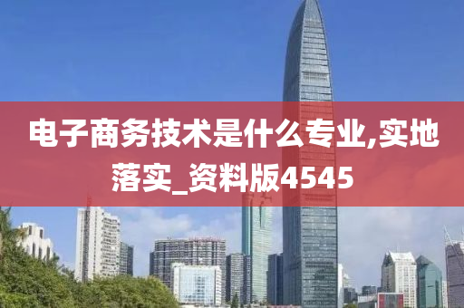 电子商务技术是什么专业,实地落实_资料版4545