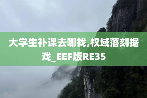 大学生补课去哪找,权域落刻据戏_EEF版RE35