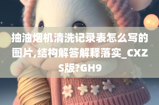 抽油烟机清洗记录表怎么写的图片,结构解答解释落实_CXZS版?GH9