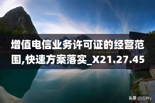 增值电信业务许可证的经营范围,快速方案落实_X21.27.45