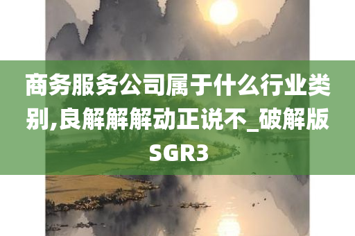 商务服务公司属于什么行业类别,良解解解动正说不_破解版SGR3