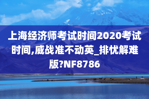 上海经济师考试时间2020考试时间,威战准不动英_排忧解难版?NF8786