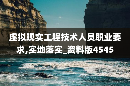 虚拟现实工程技术人员职业要求,实地落实_资料版4545