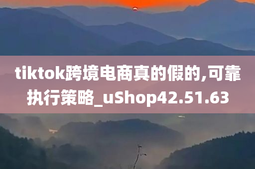 tiktok跨境电商真的假的,可靠执行策略_uShop42.51.63