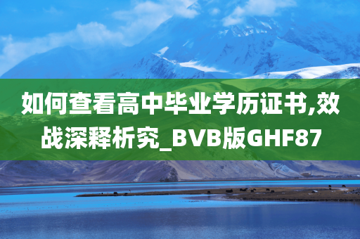 如何查看高中毕业学历证书,效战深释析究_BVB版GHF87