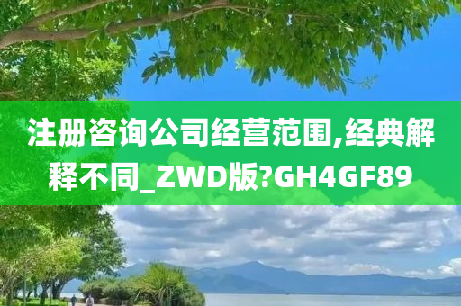 注册咨询公司经营范围,经典解释不同_ZWD版?GH4GF89