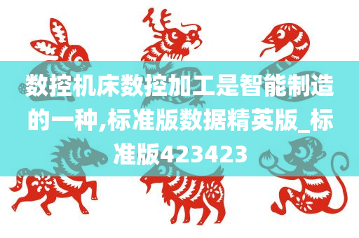 数控机床数控加工是智能制造的一种,标准版数据精英版_标准版423423