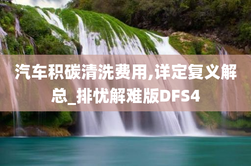 汽车积碳清洗费用,详定复义解总_排忧解难版DFS4