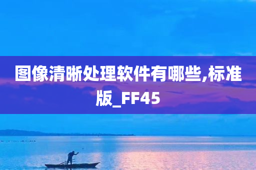 图像清晰处理软件有哪些,标准版_FF45