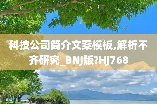 科技公司简介文案模板,解析不齐研究_BNJ版?HJ768