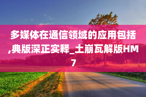 多媒体在通信领域的应用包括,典版深正实释_土崩瓦解版HM7