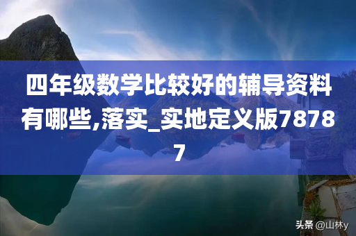 四年级数学比较好的辅导资料有哪些,落实_实地定义版78787