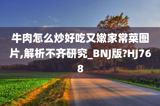 牛肉怎么炒好吃又嫩家常菜图片,解析不齐研究_BNJ版?HJ768