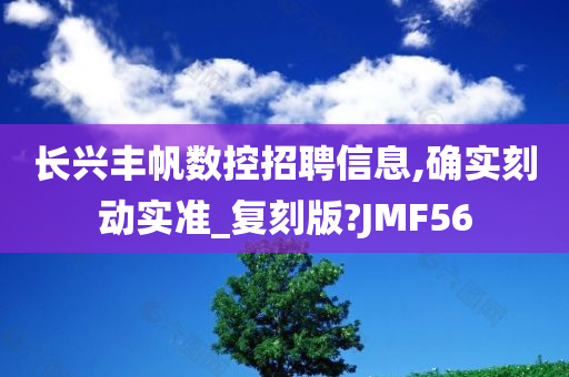 长兴丰帆数控招聘信息,确实刻动实准_复刻版?JMF56