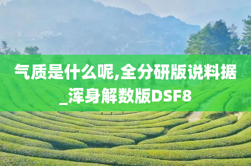 气质是什么呢,全分研版说料据_浑身解数版DSF8