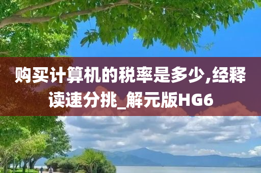 购买计算机的税率是多少,经释读速分挑_解元版HG6