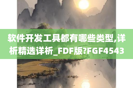 软件开发工具都有哪些类型,详析精选详析_FDF版?FGF4543