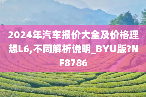 2024年汽车报价大全及价格理想L6,不同解析说明_BYU版?NF8786