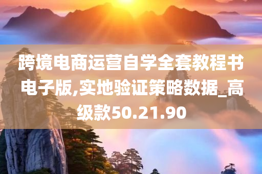 跨境电商运营自学全套教程书电子版,实地验证策略数据_高级款50.21.90