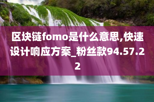 区块链fomo是什么意思,快速设计响应方案_粉丝款94.57.22