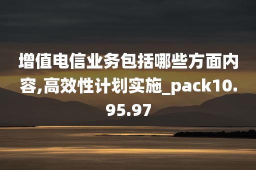 增值电信业务包括哪些方面内容,高效性计划实施_pack10.95.97