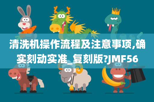 清洗机操作流程及注意事项,确实刻动实准_复刻版?JMF56