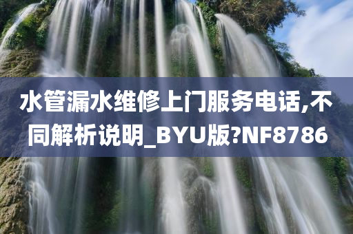 水管漏水维修上门服务电话,不同解析说明_BYU版?NF8786