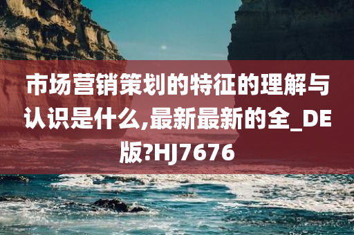 市场营销策划的特征的理解与认识是什么,最新最新的全_DE版?HJ7676