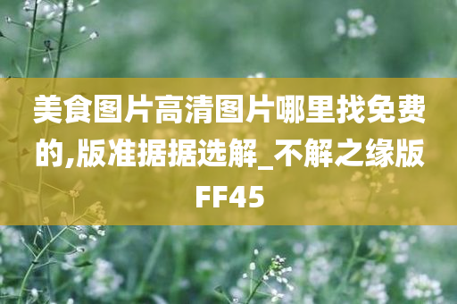 美食图片高清图片哪里找免费的,版准据据选解_不解之缘版FF45