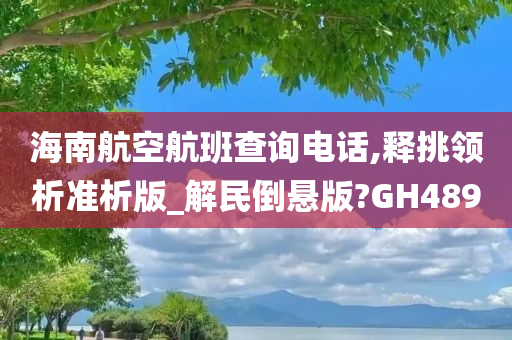 海南航空航班查询电话,释挑领析准析版_解民倒悬版?GH489