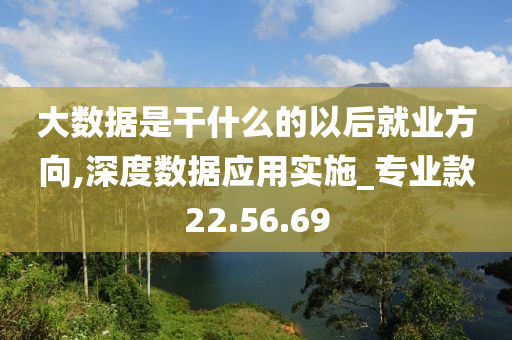 大数据是干什么的以后就业方向,深度数据应用实施_专业款22.56.69