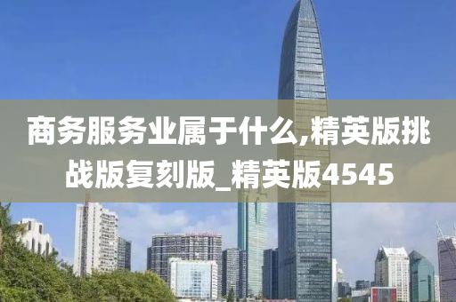 商务服务业属于什么,精英版挑战版复刻版_精英版4545