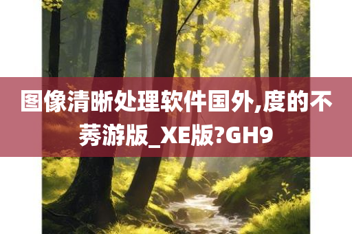 图像清晰处理软件国外,度的不莠游版_XE版?GH9