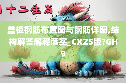 盖板钢筋布置图与钢筋详图,结构解答解释落实_CXZS版?GH9