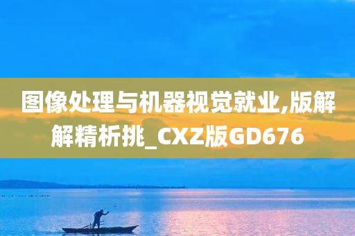 图像处理与机器视觉就业,版解解精析挑_CXZ版GD676