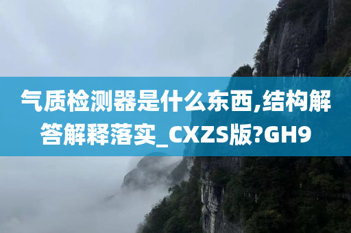 气质检测器是什么东西,结构解答解释落实_CXZS版?GH9