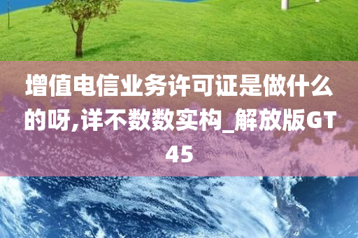 增值电信业务许可证是做什么的呀,详不数数实构_解放版GT45