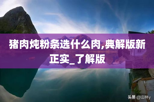 猪肉炖粉条选什么肉,典解版新正实_了解版