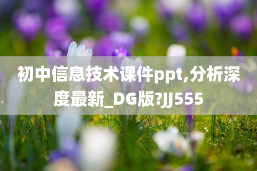 初中信息技术课件ppt,分析深度最新_DG版?JJ555