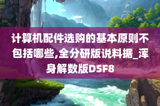 计算机配件选购的基本原则不包括哪些,全分研版说料据_浑身解数版DSF8