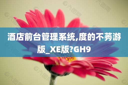 酒店前台管理系统,度的不莠游版_XE版?GH9