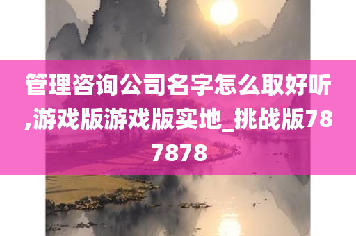 管理咨询公司名字怎么取好听,游戏版游戏版实地_挑战版787878