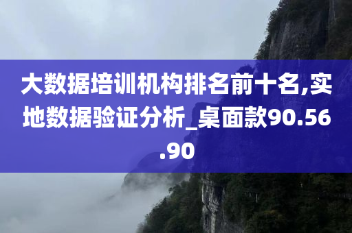 大数据培训机构排名前十名,实地数据验证分析_桌面款90.56.90